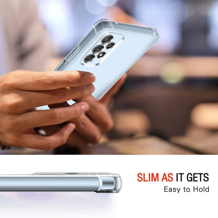 Husa Antisoc compatibila Samsung Galaxy A53 5G, PRO AirBag, Clear