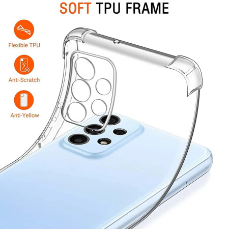 Husa Antisoc compatibila Samsung Galaxy A23 4G / A23 5G, PRO AirBag, Clear