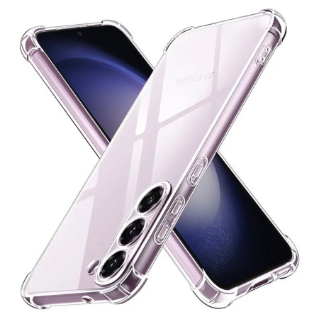 Husa Antisoc compatibila Samsung Galaxy S23 Plus, PRO AirBag, Clear