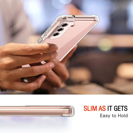 Husa Antisoc compatibila Samsung Galaxy S23 Plus, PRO AirBag, Clear