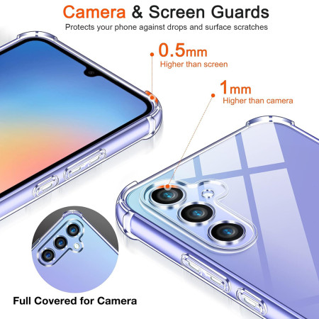 Husa Antisoc compatibila Samsung Galaxy A34 5G, PRO AirBag, Clear