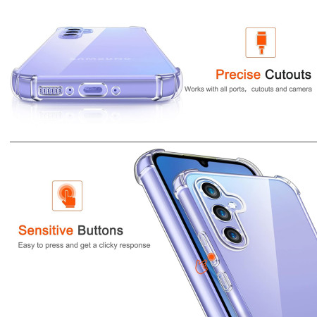 Husa Antisoc compatibila Samsung Galaxy A34 5G, PRO AirBag, Clear