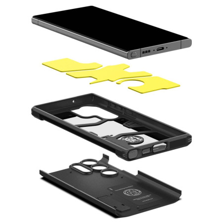 Husa pentru Samsung Galaxy S23 Ultra, Spigen Tough Armor, Black