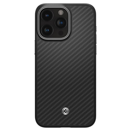 Husa pentru iPhone 15 Pro, Spigen Enzo Aramid MagSafe, Matte Black