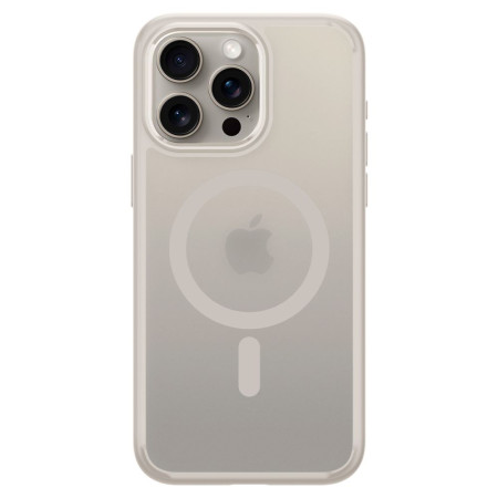 Husa pentru iPhone 15 Pro Max, Spigen Ultra Hybrid, Frost Natural Titanium
