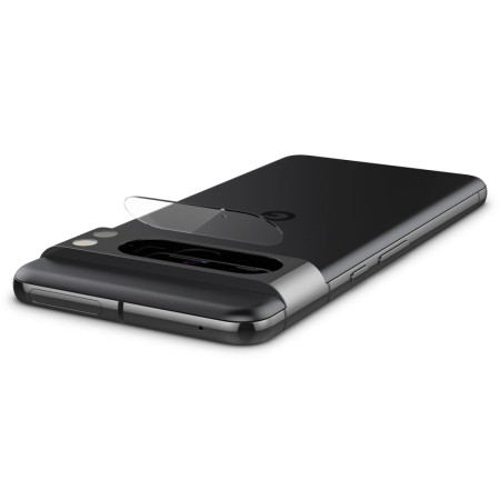 Folie Camera pentru Google Pixel 8 Pro, set 2 buc, Spigen Glas.tR Optik EZ FIT, Clear