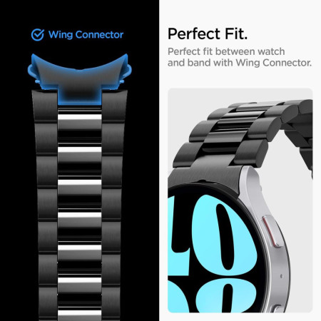 Curea pentru Samsung Galaxy Watch6 44mm, Spigen Modern Fit, Black