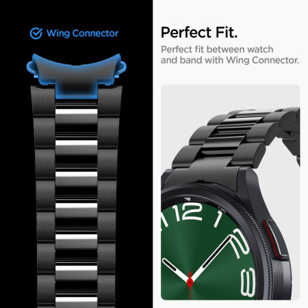 Curea pentru Samsung Galaxy Watch6 Classic 47mm, Spigen Modern Fit, Black