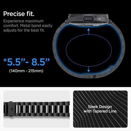 Curea pentru Samsung Galaxy Watch6 Classic 47mm, Spigen Modern Fit, Black