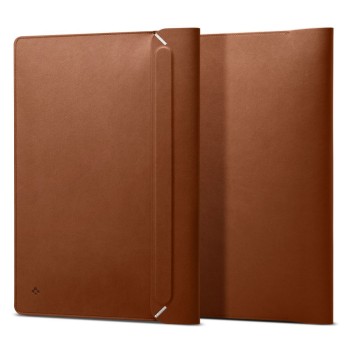 Husa pentru Laptop 13, 14",  Spigen Valentinus Sleeve, Classic Brown