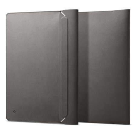 Husa pentru Laptop 15', 16", Spigen Valentinus Sleeve, City Grey