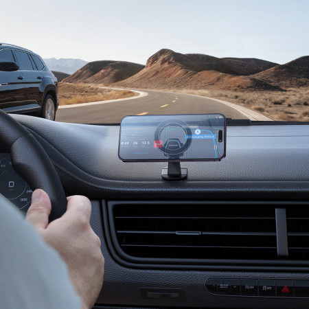 Suport telefon Auto JoyRoom cu magnet, Black