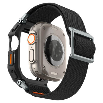Husa pentru Apple Watch Ultra / Ultra 2 si Curea, Spigen Lite Fit Pro, Matte Black