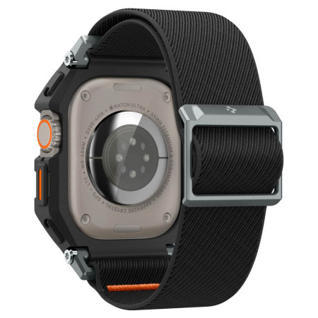 Husa pentru Apple Watch Ultra / Ultra 2 si Curea, Spigen Lite Fit Pro, Matte Black