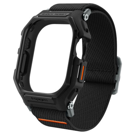 Husa pentru Apple Watch Ultra / Ultra 2 si Curea, Spigen Lite Fit Pro, Matte Black