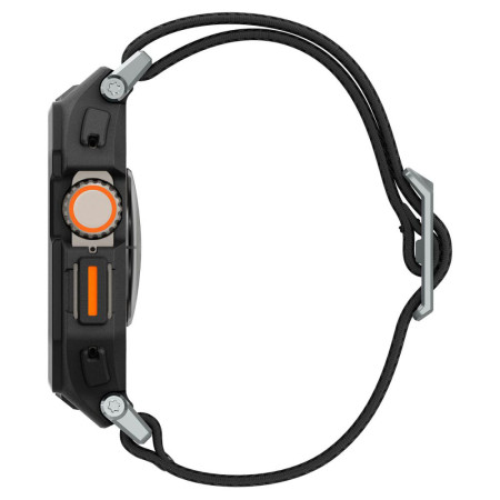 Husa pentru Apple Watch Ultra / Ultra 2 si Curea, Spigen Lite Fit Pro, Matte Black