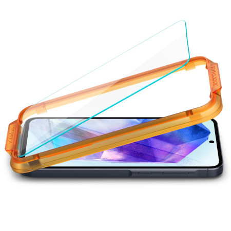 Folie pentru Samsung Galaxy A55 5G, set 2 buc. Spigen Glas.TR Align Master, Clear