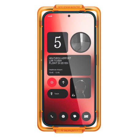 Folie pentru Nothing Phone 2a, set 2 buc. Spigen Glas.TR Align Master, Clear