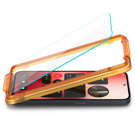 Folie pentru Nothing Phone 2a, set 2 buc. Spigen Glas.TR Align Master, Clear