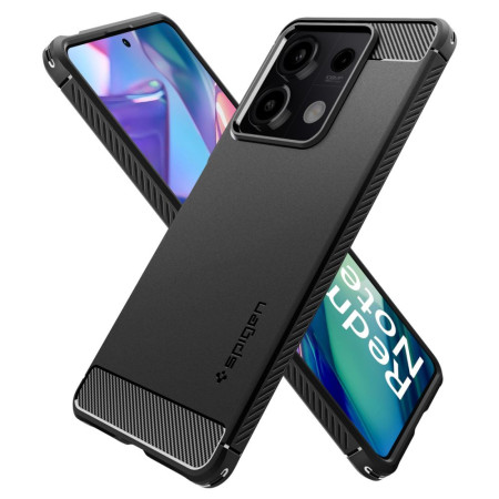 Husa pentru Xiaomi Redmi Note 13 5G Spigen Rugged Armor, Black