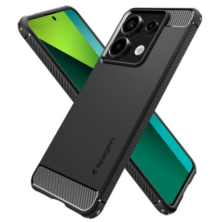 Husa pentru Xiaomi Redmi Note 13 Pro 5G / Poco X6, Spigen Rugged Armor, Black