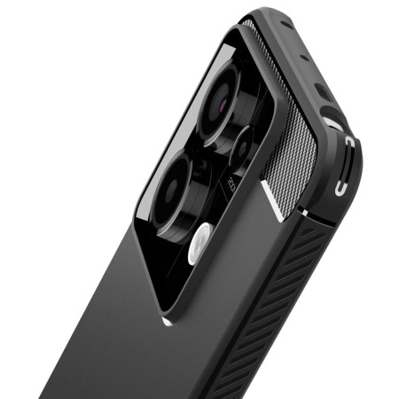 Husa pentru Xiaomi Redmi Note 13 Pro 5G / Poco X6, Spigen Rugged Armor, Black
