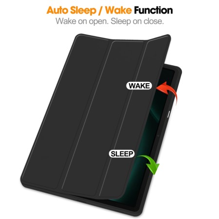 Husa pentru Samsung Galaxy Tab S9 FE Plus - Techsuit Flex Trifold - Black