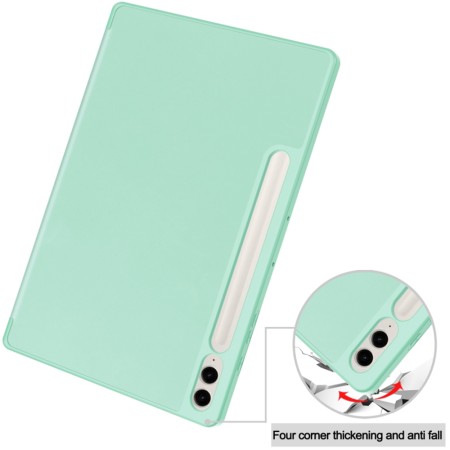 Husa pentru Samsung Galaxy Tab S9 FE Plus - Techsuit Flex Trifold - Matcha Green