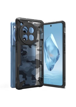Husa pentru OnePlus 12R - Ringke Fusion X - Camo Black
