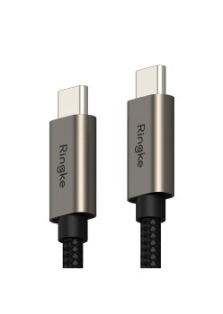 Cablu de Date Type-C la Type-C, 60W, 1m - Ringke - Black