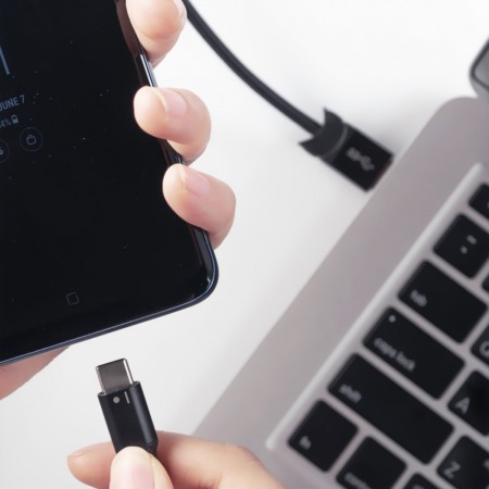 Cablu de Date USB la Type-C 1.2mm - Ringke - Black