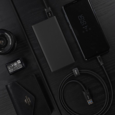 Cablu de Date USB la Type-C 1.2mm - Ringke - Black