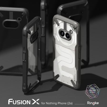 Husa pentru Nothing Phone (2a) - Ringke Fusion X - Black