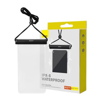 Husa Waterproof IPX8 pentru Telefon 7.2, Baseus, Black