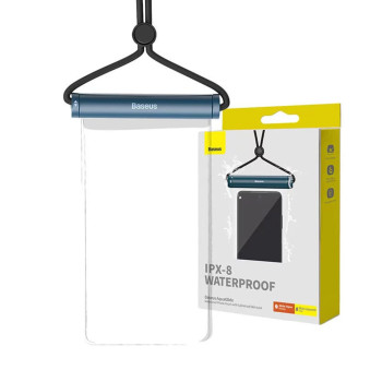 Husa Waterproof IPX8 pentru Telefon 7.2, Baseus, Sea Blue