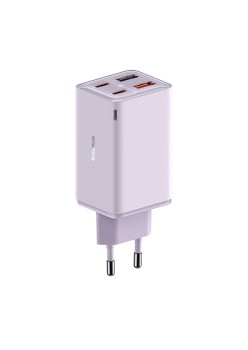 Incarcator pentru Priza 2x USB, 2x Type-C, 65W + Cablu Type-C la Type-C - Baseus (P10162701533-00) - Purple
