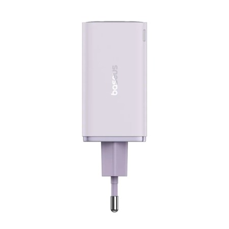Incarcator pentru Priza 2x USB, 2x Type-C, 65W + Cablu Type-C la Type-C - Baseus (P10162701533-00) - Purple