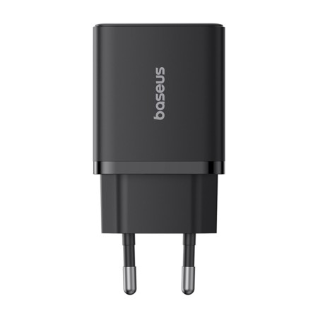 Incarcator GaN, 2x USB, Type-C, Fast Charging, 30W - Baseus (P10111402113-00) - Cluster Black