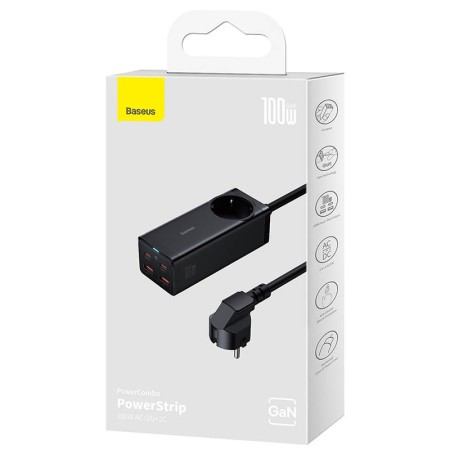 Incarcator/Cablu de alimentare GaN3 Pro 100W - Baseus (PSZM000401) - Black