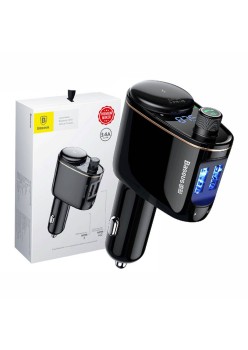 Transmitator Auto Bluetooth, Incarcator Masina - Baseus (CCHC000001) - Black