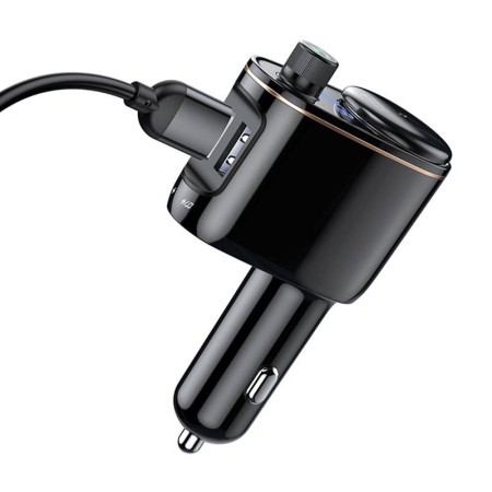Transmitator Auto Bluetooth, Incarcator Masina - Baseus (CCHC000001) - Black