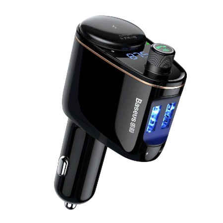 Transmitator Auto Bluetooth, Incarcator Masina - Baseus (CCHC000001) - Black