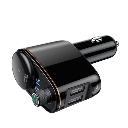 Transmitator Auto Bluetooth, Incarcator Masina - Baseus (CCHC000001) - Black