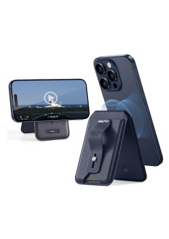 Portofel pentru Telefon cu Functie de Suport Birou - ESR - Blue Titanium