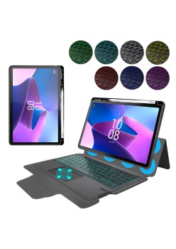 Husa cu Tastatura pentru Lenovo Tab P11 Pro Gen 2 11.2 - Techsuit KeyTab Pro - Black