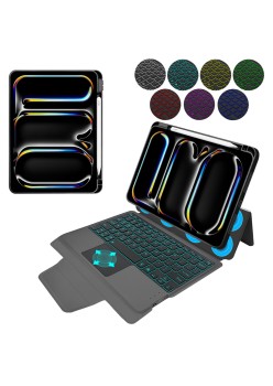 Husa cu Tastatura pentru iPad Pro 11 (2024) - Techsuit KeyTab Pro - Black