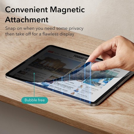 Folie pentru iPad Air 11 (2024) - ESR Paper-Feel Magnetic - Privacy