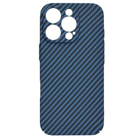 Husa pentru iPhone 16 Pro - Premium CarbonFiber - Cyan