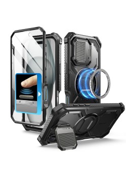 Husa pentru iPhone 16 Plus + Folie - I-Blason Armorbox - Black