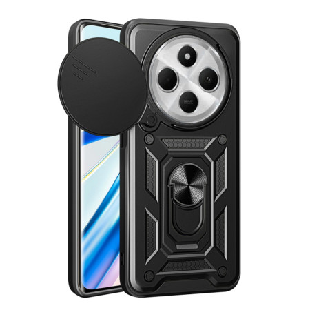 Husa pentru Xiaomi Redmi 14C, Slide si Snap Privacy, CamShield, Black